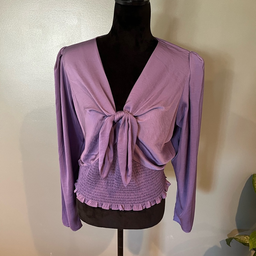 Express Vibrant Purple Top, Unique style, Size L